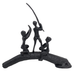 Huckleberry Boys Elur Iron Figurine 19cm Mocha [picture 03] a white background image