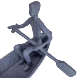 Romantic Boat Trip Elur Iron Figurine 11cm Grey Shimmer [picture 05] a detail image