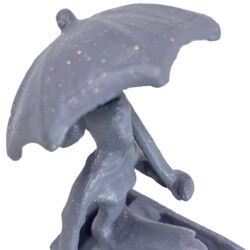 Romantic Boat Trip Elur Iron Figurine 11cm Grey Shimmer [picture 06] a detail image