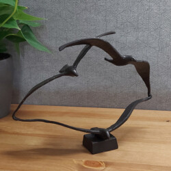 Seagulls Elur Iron Ornament 20cm Mocha [picture 01] a lifestyle image