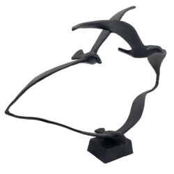 Seagulls Elur Iron Ornament 20cm Mocha [picture 02] a white background image