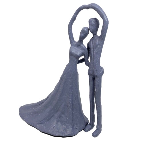 Wedding Dance Elur Iron Figurine 19cm Grey Shimmer [picture 02] a white background image