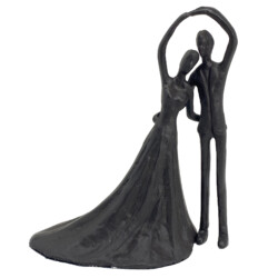 Wedding Dance Elur Iron Figurine 19cm Mocha [picture 02] a white background image