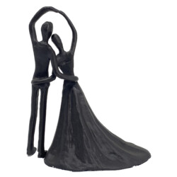 Wedding Dance Elur Iron Figurine 19cm Mocha [picture 03] a white background image