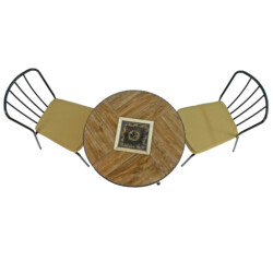 Haslemere 71cm Bistro Table With 2 Milan Chair Set [picture 03] a white background image