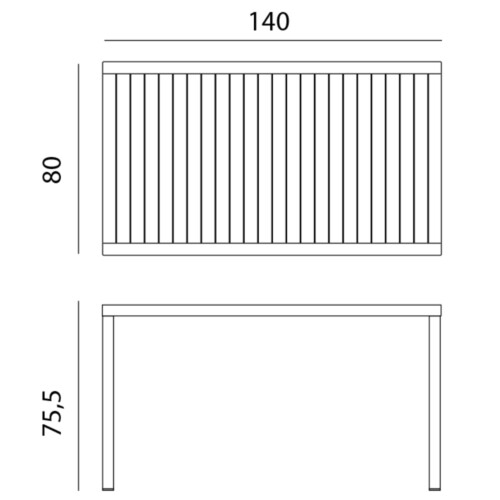 Cube Dining Table [picture 30] dimensions height 75.5cm x width 140cm x depth 80cm weight 16.9kg