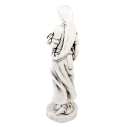 Annie In Autumn 84cm White Stone Effect [picture 03] a white background image