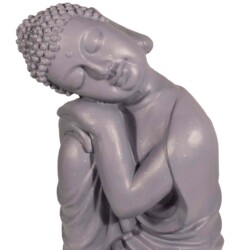 Buddha Crouching 37cm Grey Shimmer [picture 05] a detail image