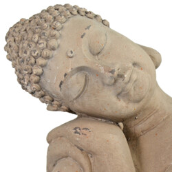 Buddha Crouching 37cm Weathered Dark Stone Effect [picture 05] a detail image