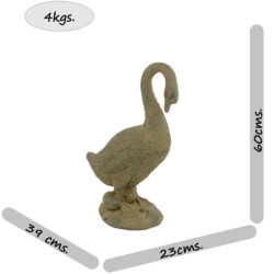 Goose Low 60cm Rust Effect [picture 10] dimensions height 60cm x width 23cm x depth 39cm weight 4kg