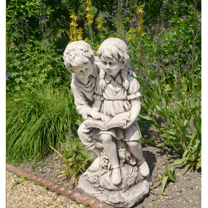 Jack And Jill Reading 88cm Antique Stone Effect [picture 01] a lifestyle image