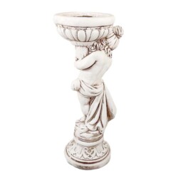 Janet Girl Planter 75cm Antique Stone Effect [picture 03] a white background image