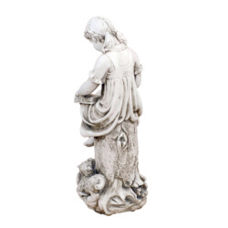 Mary Reading Girl 89cm Antique Stone Effect [picture 03] a white background image