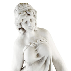 Olivia Urn Girl 79cm White Stone Effect [picture 05] a detail image