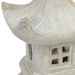 Pagoda Lantern Large 63cm Weathered Light Stone Effect [picture 05] a detail image
