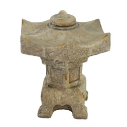 Pagoda Lantern Small 40cm Weathered Dark Stone Effect [picture 03] a white background image