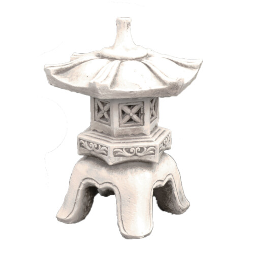 Pagoda Low 40cm Antique Stone Effect [picture 02] a white background image
