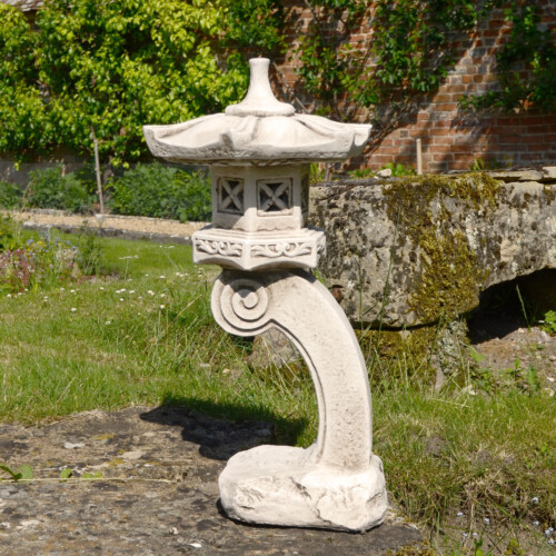 Pagoda Tall 59cm Antique Stone Effect [picture 01] a lifestyle image