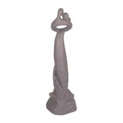 Romantic Twist 62cm Grey Shimmer [picture 03] a white background image
