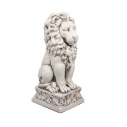 Small Lion 61cm Antique Stone Effect [picture 02] a white background image