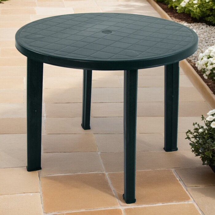 Revello Round Table Green [picture 21] a garden lifestyle image