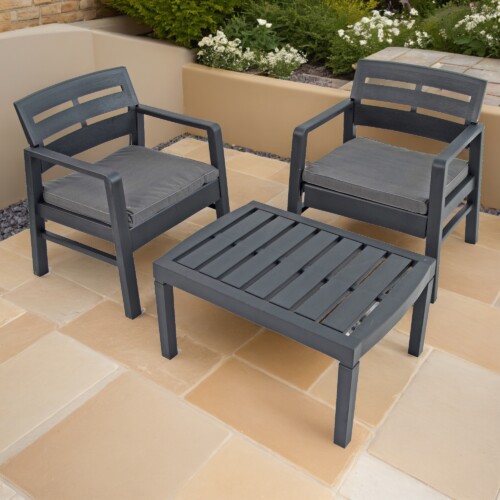 Venice 2 Seat Set Anthracite [picture 08] a lifestyle image