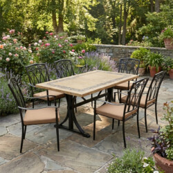 Charleston Dining Table With 6 Ascot Chair Set picture 01 a garden lifestyle image