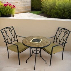 Haslemere 71Cm Bistro Table With 2 Ascot Chair Set picture 08 a lifestyle image