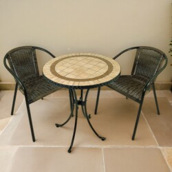 Henley 71Cm Bistro Table With 2 San Remo Chair Set picture 01 a garden lifestyle image