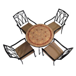 Richmond 91Cm Patio Table With 4 Ascot Chair Set picture 03 a white background image