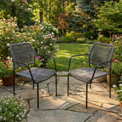 Rivella Chair Slate Grey Rope Pack Of 2 picture 01 a garden lifestyle image