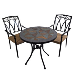Tobarra 76Cm Bistro Table With 2 Ascot Chair Set picture 03 a white background image