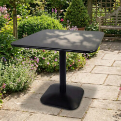 Albin 80 Square Table Black picture 21 a garden lifestyle image