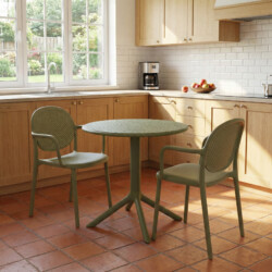 Bergen Bistro Table Avocado With 2 Stina Armchair Avocado Set picture 08 a lifestyle image