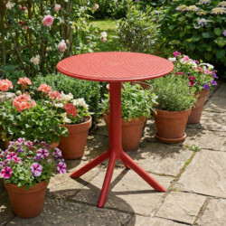 Bergen Bistro Table Chilli Red picture 21 a garden lifestyle image