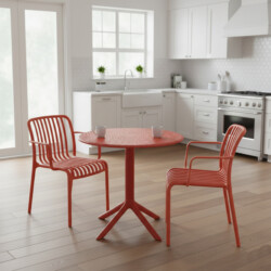 Bergen Bistro Table Chilli With 2 Alma Armchair Chilli Set picture 08 a lifestyle image