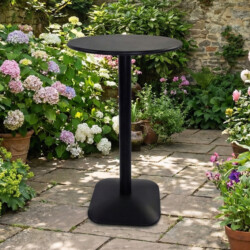 Emil 60 Round 2 Seat Bar Table Black picture 21 a garden lifestyle image