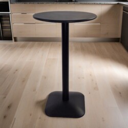 Emil 60 Round 2 Seat Bar Table Black picture 28 a lifestyle image