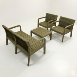 Freya Lounge Set Avocado Green picture 02 a white background image