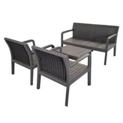 Freya Lounge Set Nickel Grey picture 03 a white background image