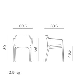 Step Table picture 40 dimensions height 76cm x width 61cm x depth 61cm weight 4kg