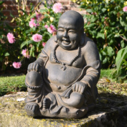 Buddhist Monk Sitting 43Cm Rust Effect picture 01 a garden lifestyle image