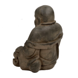 Buddhist Monk Sitting 43Cm Rust Effect picture 03 a white background image