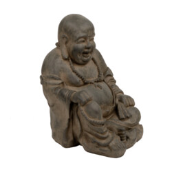 Buddhist Monk Sitting 43Cm Rust Effect picture 04 a detail image