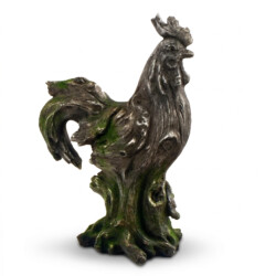 Cockerel 42Cm Driftwood Effect picture 02 a white background image