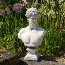 David Bust 59Cm White Stone Effect picture 08 a lifestyle image