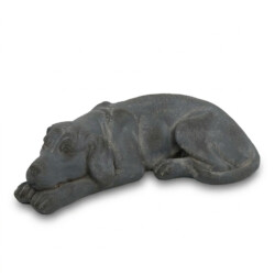 Dog Lying 15Cm Blue Iron Effect picture 02 a white background image