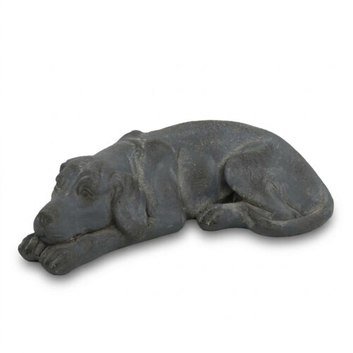 Dog Lying 15Cm Blue Iron Effect picture 02 a white background image
