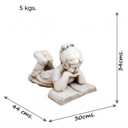 Ellen 34Cm Antique Stone Effect picture 10 dimensions height 34cm x width 30cm x depth 44cm weight 5kg