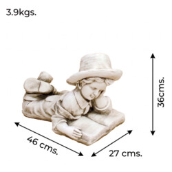 Eric 36Cm Antique Stone Effect picture 10 dimensions height 36cm x width 27cm x depth 46cm weight 3.9kg